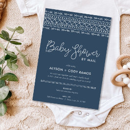 Modern Boho Baby Shower by Mail Inbjudningar