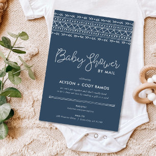 Modern Boho Baby Shower by Mail Inbjudningar