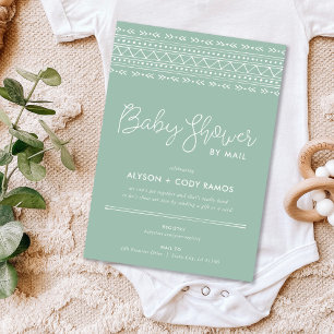 Modern Boho Baby Shower by Mail Inbjudningar