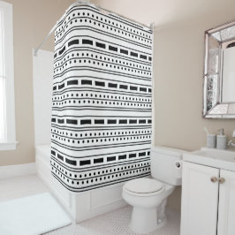 Modern Boho Black and White Mönster