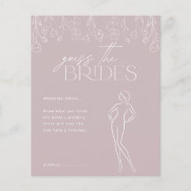 Modern Boho Blommig Bröllopsduschspel