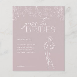 Modern Boho Blommig Bröllopsduschspel