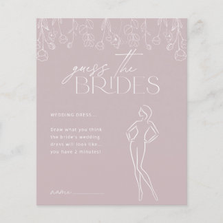 Modern Boho Blommig Bröllopsduschspel