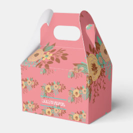 Modern Boho Blommig Rosa Presentaskar