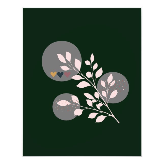 Modern Boho-Blommigt Fototryck (Framsidan)