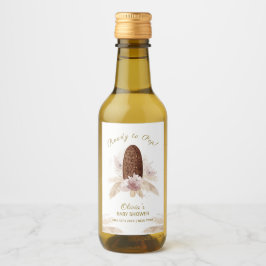 Modern Boho Blommigt Ice Cream Popcicle Baby Showe Vinetikett