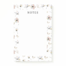 Modern Boho Blommigt Post-it Notes