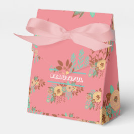 Modern Boho Blommigt Rosa Presentaskar