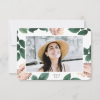Modern Boho Blommigt Student Photo Universiteten