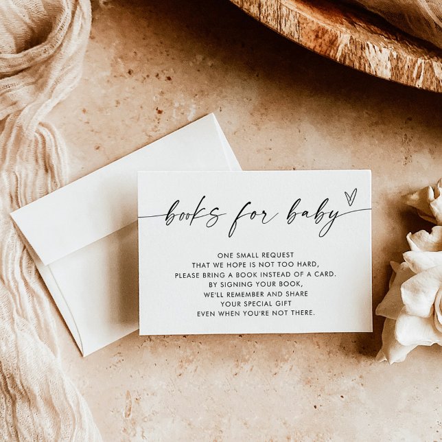 Modern Boho Böcker för Baby Infogning Kort | Neutr (Skapare uppladdad)