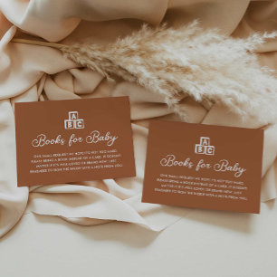 Modern Boho Bokar för Baby Card Tilläggskort