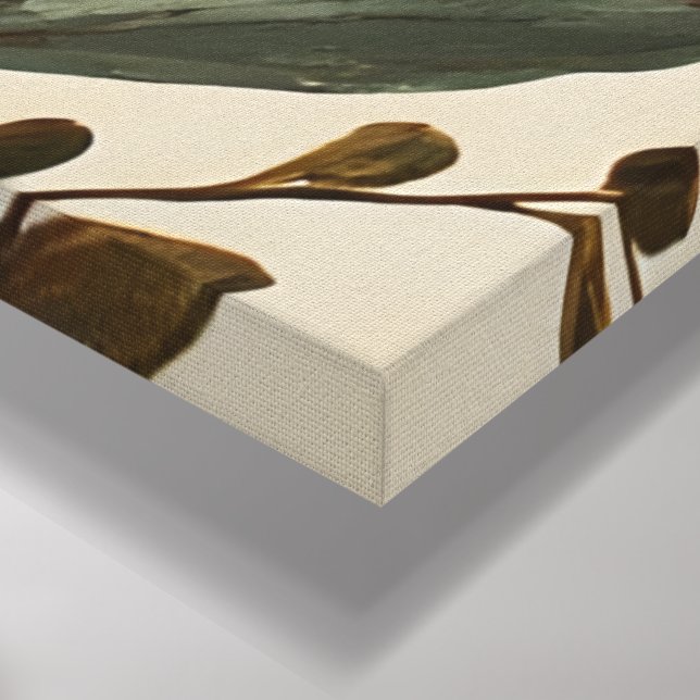 Modern Boho Botanical Abstract Wall Art Canvastryck (Hörn (nedre))