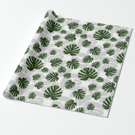 Modern Boho Botanical Leaves Pattern Presentpapper
