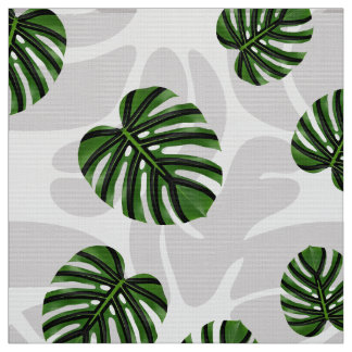 Modern Boho Botanical Leaves Pattern Tyg