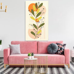 Modern Boho, botaniska och geometriska konstverk S Canvastryck
