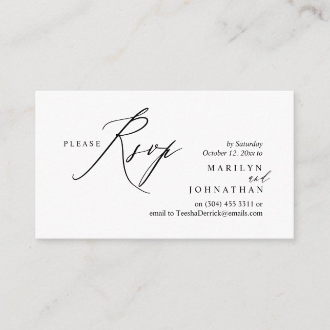 Modern Boho Bröllop OSA Tilläggskort (Framsida)