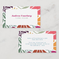 Modern Boho Chic Retro Colorful Blommigt