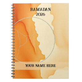 Modern Boho Crescent Anteckningsbok