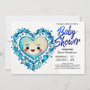 Modern Boho Cute och Sweet Boy Shower Inbjudningar