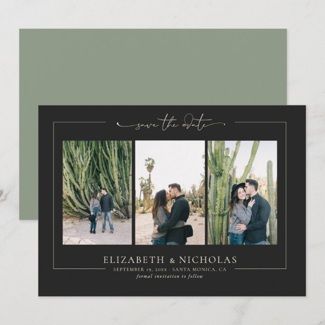 Modern Boho Desert | 3 Spara datum i fotot Datumet (Fram/baksida)