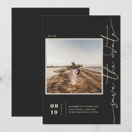 Modern Boho Desert | Fyrkantigt foto Spara datum Datumet