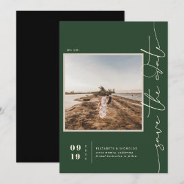 Modern Boho Desert | Fyrkantigt foto Spara datum Datumet