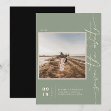 Modern Boho Desert | Fyrkantigt foto Spara datum