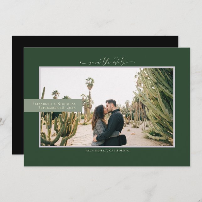 Modern Boho Desert | Spara datum i foto Spara Datumet (Fram/baksida)