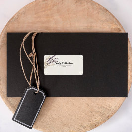 Modern Boho Designer-Returetiketter Adressetikett