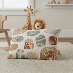 Modern Boho Earth Tones Abstrakt ID1273 Prydnadskudde
