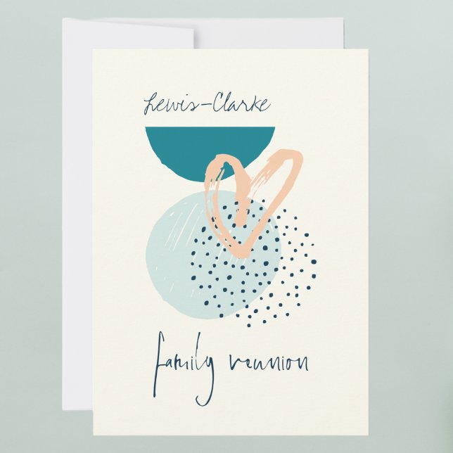 Modern Boho Family Reunion Inbjudningar (Skapare uppladdad)