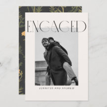 Modern Boho-Förlovningsfest Card