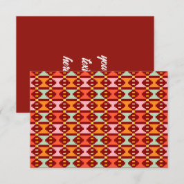 Modern Boho-geometri Tack Kort
