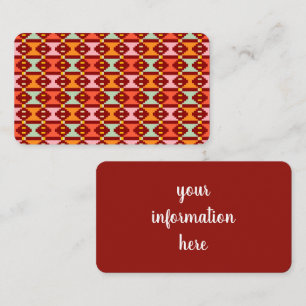 Modern Boho-geometri Visitkort