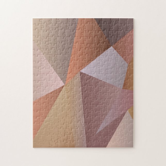 Modern Boho Geometriska Former Ombre Pussel (Vertikal)