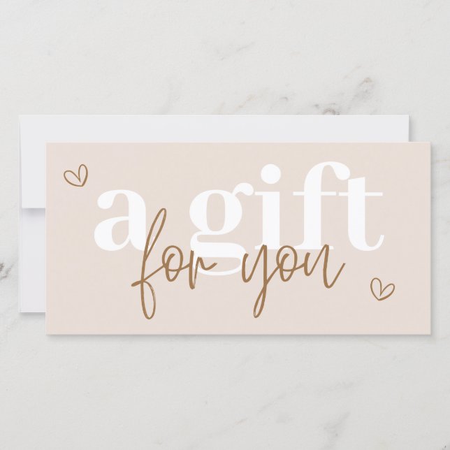 Modern Boho Gift Certificate Voucher (Framsida)