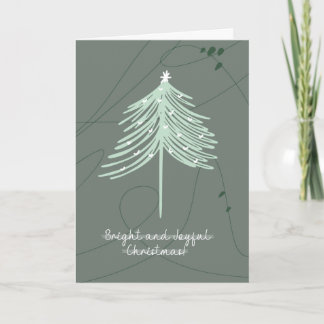 Modern Boho God Jul / Nyårskort Tack Kort