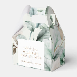 Modern Boho Greenery Löv Baby Shower Presentaskar