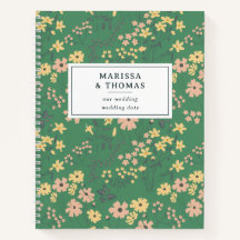 Modern Boho Grön Blommig Bröllop