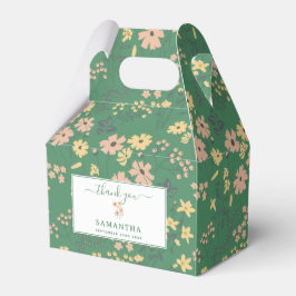 Modern Boho Grön Blommönster Presentaskar
