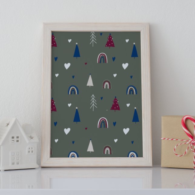Modern Boho-Grönt, väggutskrift Poster (Skapare uppladdad)