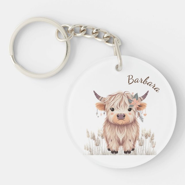 Modern Boho Highland Cow (Framsidan)