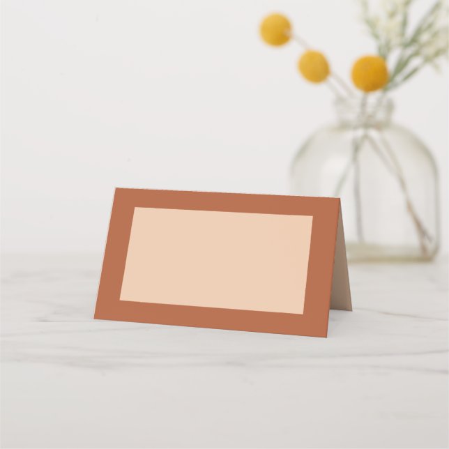 Modern Boho Jewel Earth Tone Place Placeringskort (Framsida)