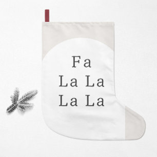 Modern Boho jul LA LA Liten Julstrumpa
