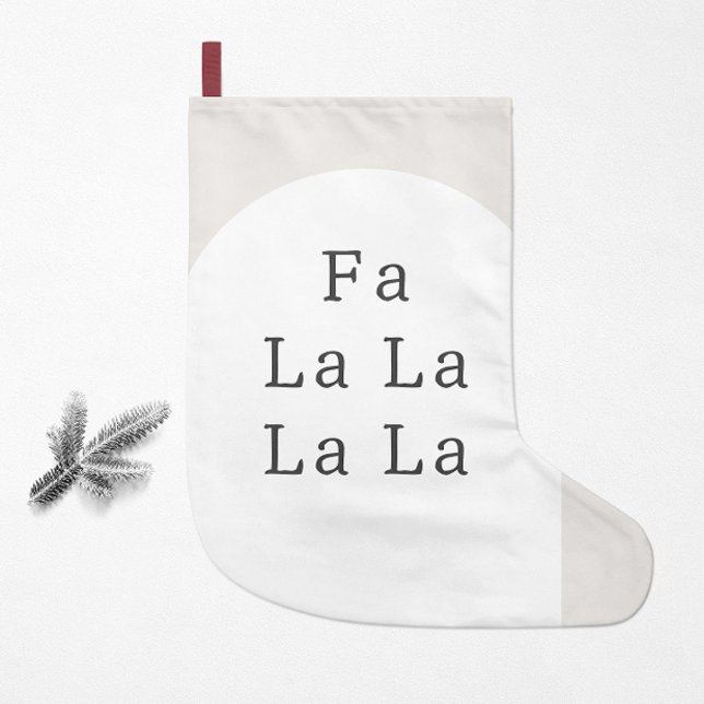Modern Boho jul LA LA Liten Julstrumpa (Skapare uppladdad)
