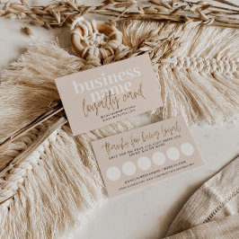 Modern Boho Loyalty Frimärke-kupong Tidsbeställning Kort