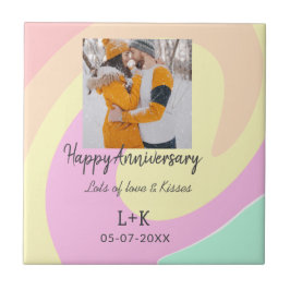 Modern boho lycklig-årsdagen lägger till namn-datu kakelplatta