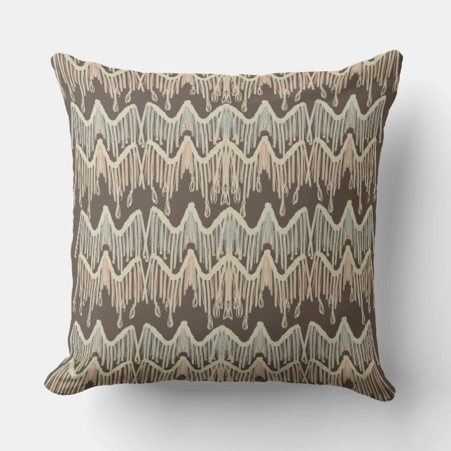 Modern Boho Macramé Rep Hängande Kudde (Framsida)