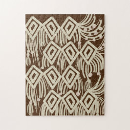 Modern Boho Macramétrådar Brun Pussel