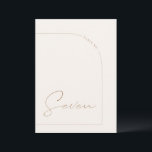 Modern Boho Minimal Arch Bord Seven Bordsnummer<br><div class="desc">Designad att samordna med för "Arches Minimalist" bröllopsinbjudan. Om du vill ändra information klickar du på Information. Om du vill flytta texten eller ändra storlek, teckensnitt eller färg klickar du på Redigera med Design Verktyg. Visa samlingslänken på den här sidan om du vill se alla matchande objekt i den här...</div>
